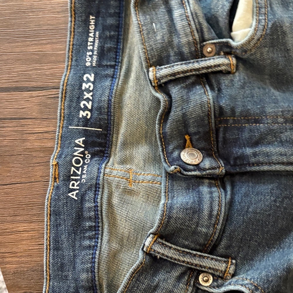 Arizona Jean Company Men’s Straight Jeans - Medium Blue